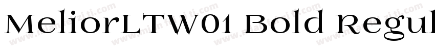 MeliorLTW01 Bold Regular字体转换